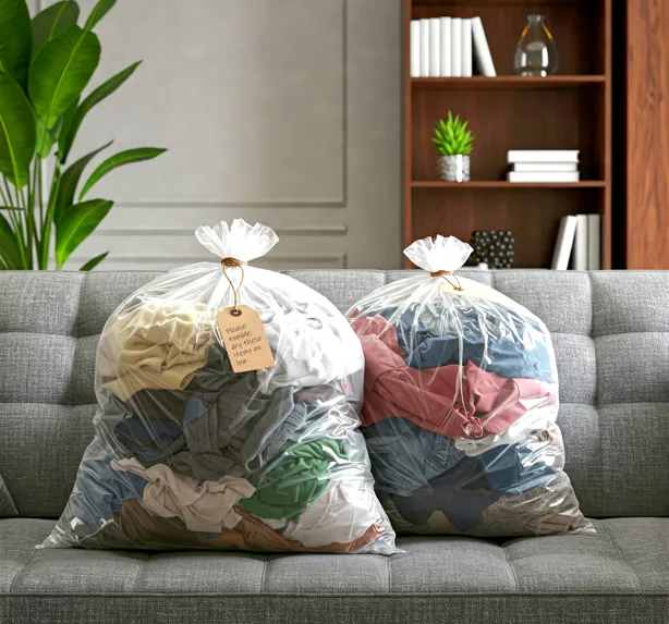 Sorted and neatly folded laundry